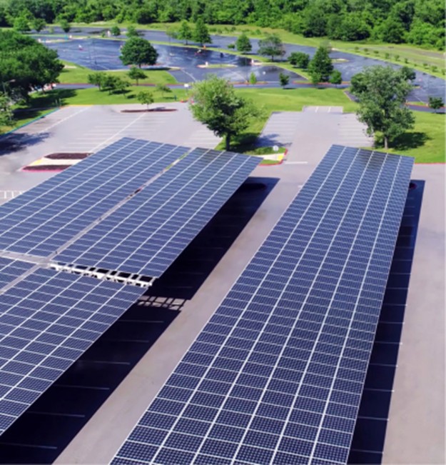 รับติดตั้งระบบโซล่าคาร์ปาร์คบนพื้นที่หลังคาที่จอดรถ Solar car park